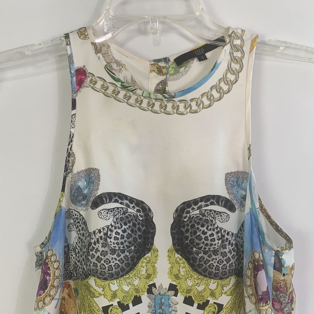 Tibi Multi Print With Leopard Tank Top - image 2